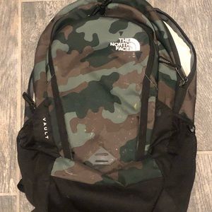 the north face camo backpack